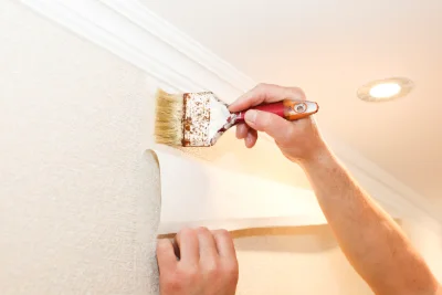 Pose de papier peint à Gahard — revêtements muraux et toiles de verre